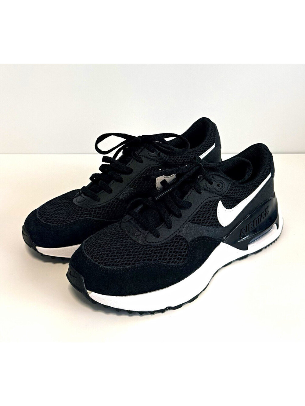 Nike Air Max SYSTM GS Black White Sneakers Youth Size 5Y DQ0284-001
